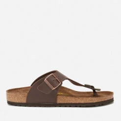 Birkenstock Men's Ramses Toe Post Sandals - Dark Brown
