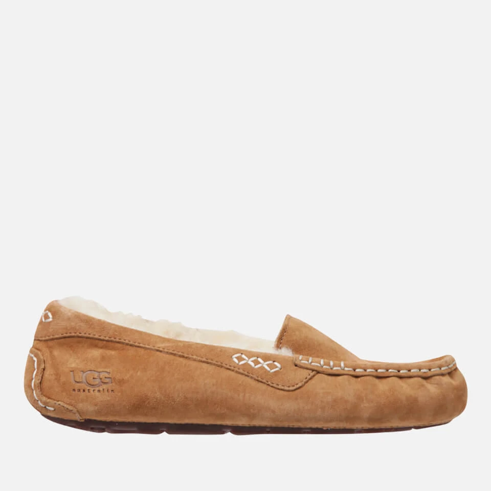 UGG Women's Ansley Moccasin Suede Slippers - Chestnut 1 UGG Women's Ansley Moccasin Suede Slippers - Chestnut