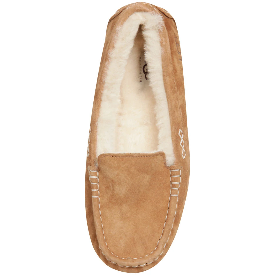 UGG Women's Ansley Moccasin Suede Slippers - Chestnut 5 UGG Women's Ansley Moccasin Suede Slippers - Chestnut - Image 5