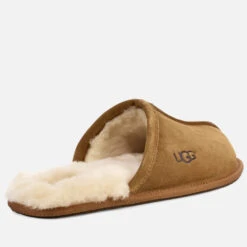 UGG Men's Scuff Suede Sheepskin Slippers - Chestnut -Cheap Stepwise Footwear Store 10713293 2704978540074141