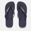 Havaianas Men's Brasil Logo Flip Flops - Navy Blue