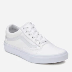 Vans Old Skool Trainers - True White -Cheap Stepwise Footwear Store 11240113 2014492600938558
