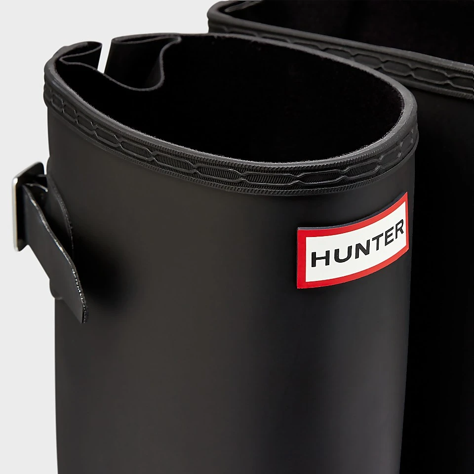 Hunter Women's Original Back Adjustable Wellies - Black 5 Hunter Women's Original Back Adjustable Wellies - Black - Image 5