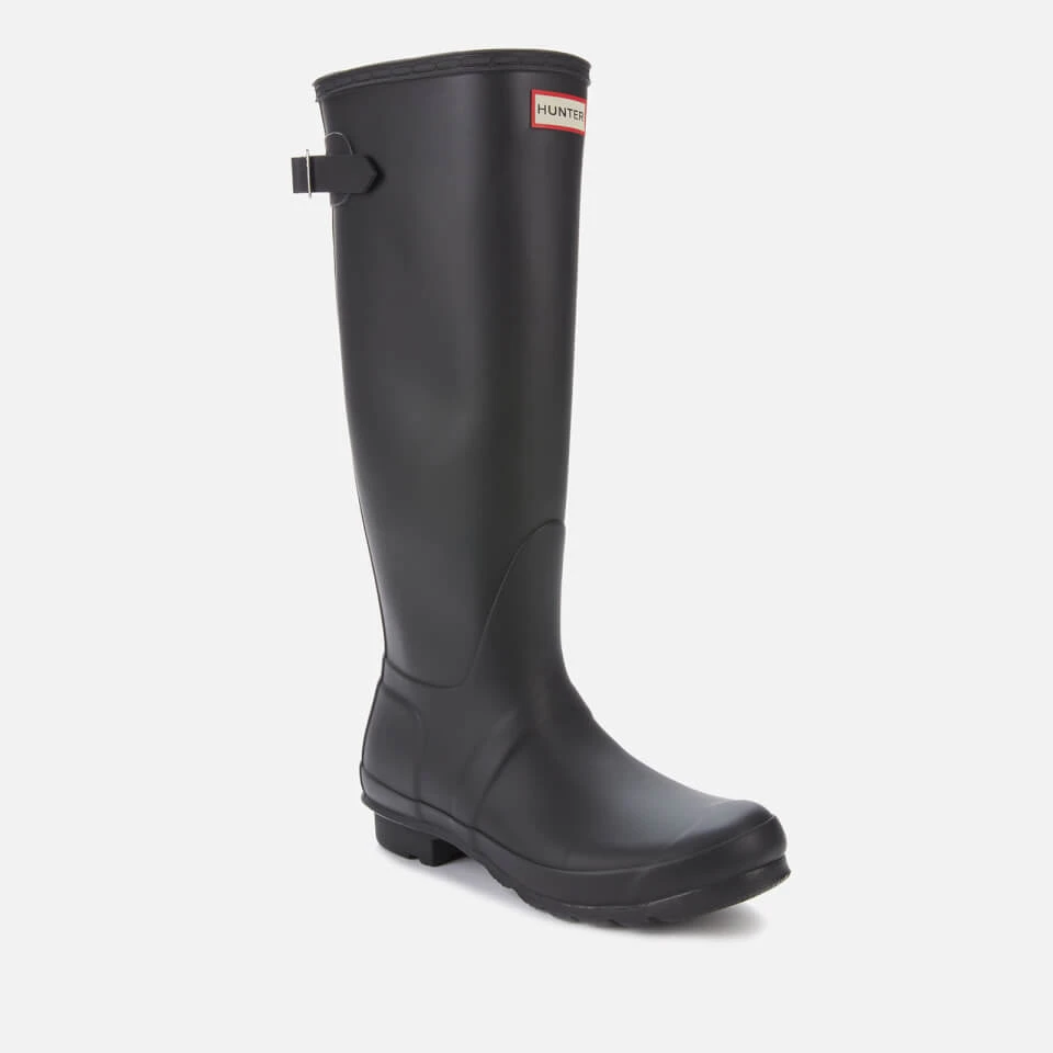 Hunter Women's Original Back Adjustable Wellies - Black 2 Hunter Women's Original Back Adjustable Wellies - Black - Image 2