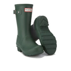 Hunter Original Big Kids' Wellington Boots - Hunter Green -Cheap Stepwise Footwear Store 11260901 1304414865139954