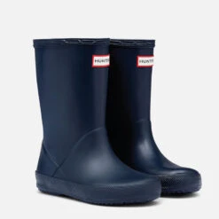 Hunter Kids' First Classic Wellington Boots - Navy -Cheap Stepwise Footwear Store 11260939 2054840436563818