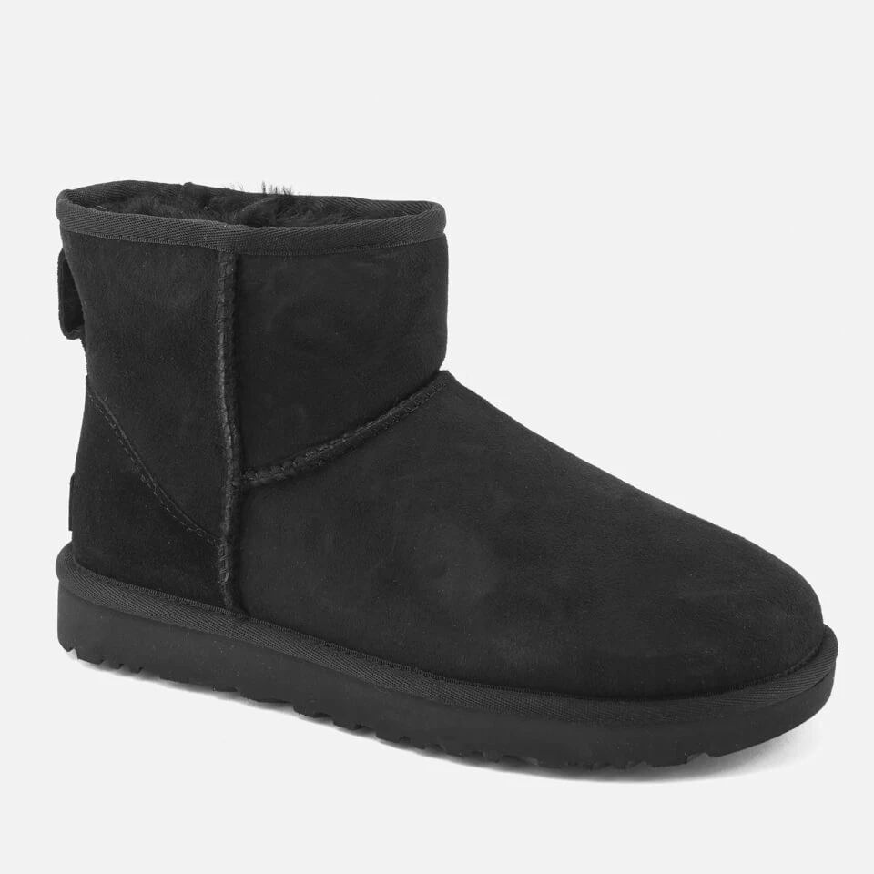 UGG Women's Classic Mini II Sheepskin Boots - Black 2 UGG Women's Classic Mini II Sheepskin Boots - Black - Image 2