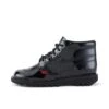 Kickers Youth Kick Hi Patent Leather Boots - Black