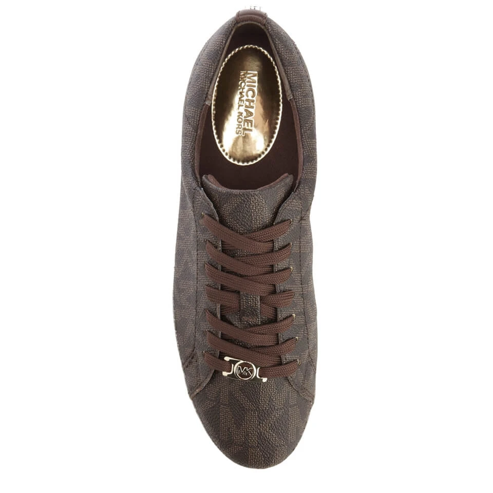 MICHAEL MICHAEL KORS Women's Keaton Stripe Trainers - Brown 3 MICHAEL MICHAEL KORS Women's Keaton Stripe Trainers - Brown - Image 3