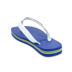 Havaianas Kids' Brasil Logo Flip Flops - Marine Blue -Cheap Stepwise Footwear Store 11407531 2394483039272804