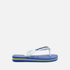 Havaianas Kids' Brasil Logo Flip Flops - Marine Blue -Cheap Stepwise Footwear Store 11407531 8385047566013641