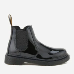 Dr. Martens Kids' Banzai Patent Lamper Leather Chelsea Boots - Black