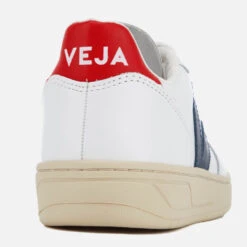Veja Women's V-10 Leather Trainers - Extra White/Nautica/Pekin -Cheap Stepwise Footwear Store 11473621 1204507150133379