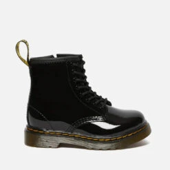 Dr. Martens Toddlers' 1460 T Patent Lamper Lace Up Boots - Black