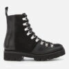 Grenson Women's Nanette Leather Hiking Lace Up Boots - Black