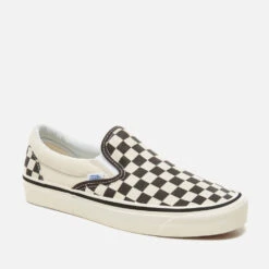 Vans Anaheim Classic 98 Dx Slip-On Trainers - Checkerboard/Black/White -Cheap Stepwise Footwear Store 11723600 7854947749874549