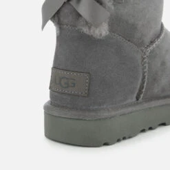 UGG Women's Mini Bailey Bow II Sheepskin Boots - Grey 7 UGG Women's Mini Bailey Bow II Sheepskin Boots - Grey -Cheap Stepwise Footwear Store 11836320 1094718865848463