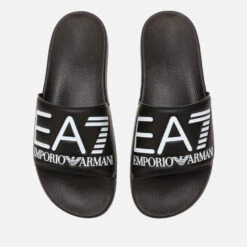 Emporio Armani EA7 Sea World Slide Sandals - Black
