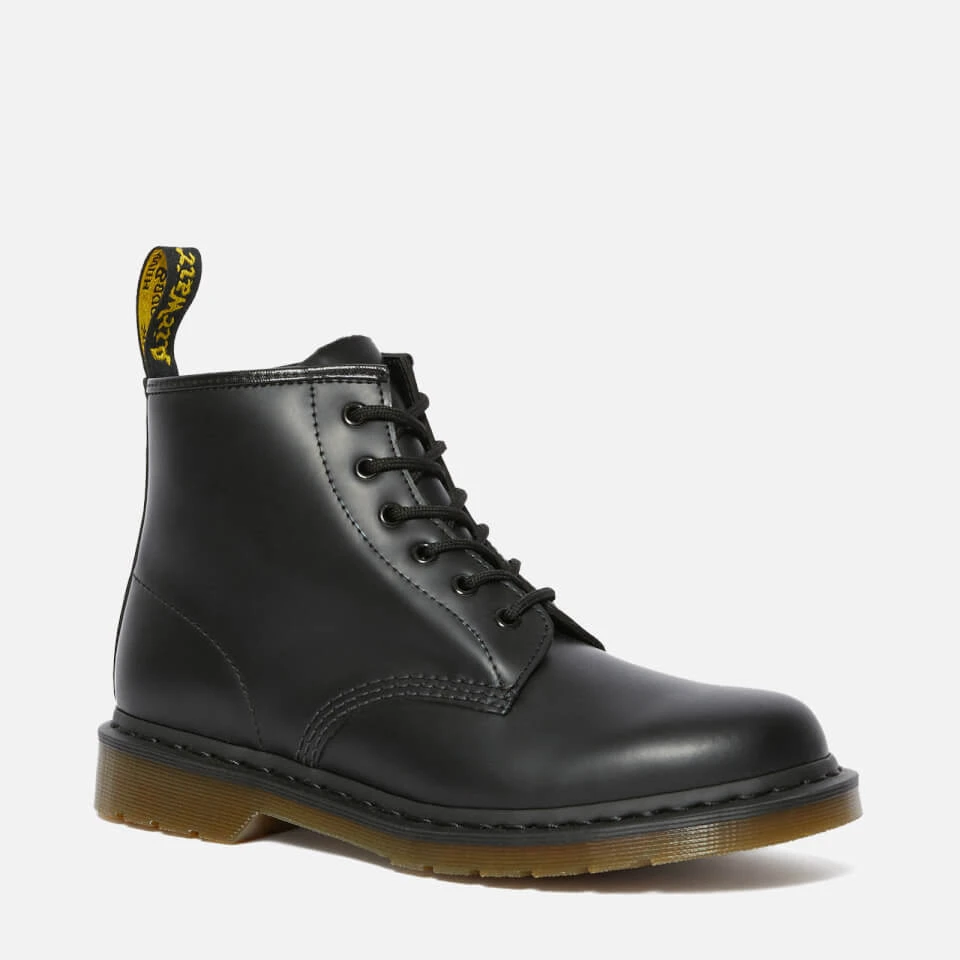Dr. Martens 101 Smooth Leather 6-Eye Boots - Black 1 Dr. Martens 101 Smooth Leather 6-Eye Boots - Black