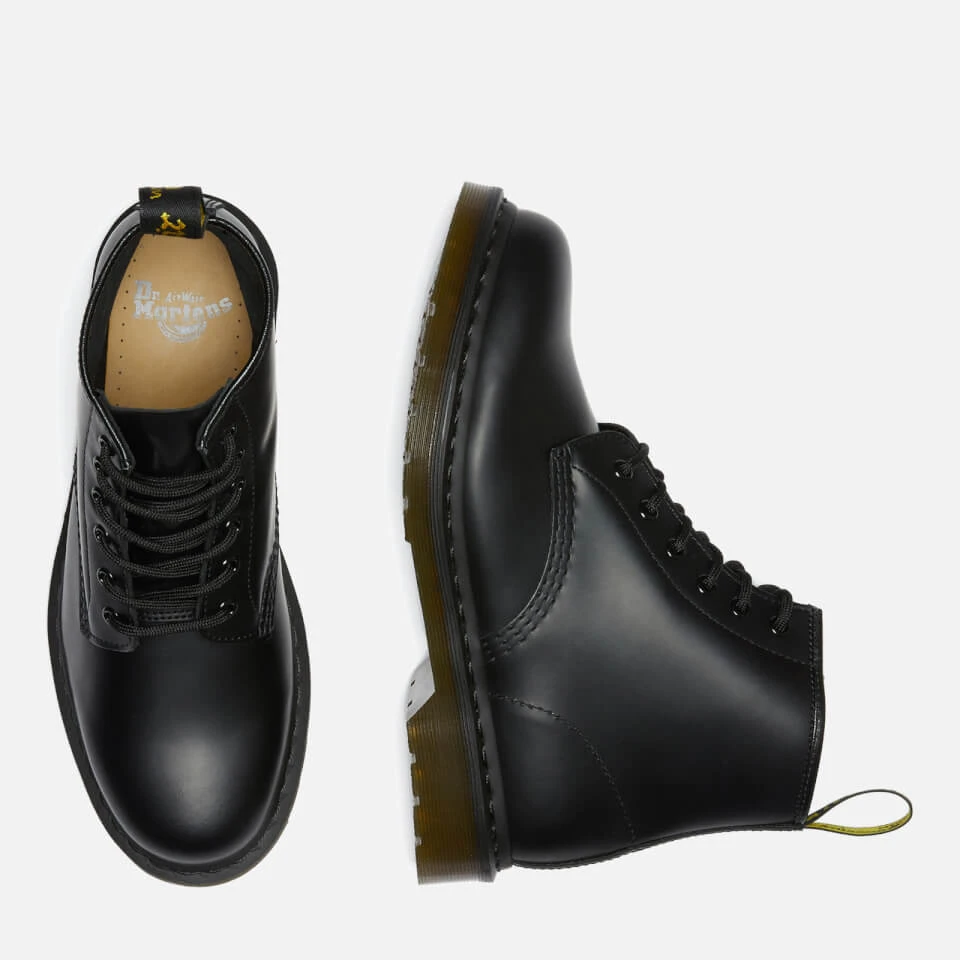 Dr. Martens 101 Smooth Leather 6-Eye Boots - Black 5 Dr. Martens 101 Smooth Leather 6-Eye Boots - Black - Image 5