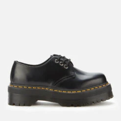 Dr. Martens 1461 Quad Leather 3-Eye Shoes - Black