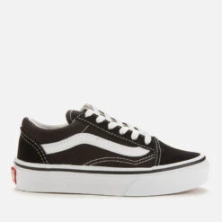 Vans Kids' Old Skool Trainers - Black/True White