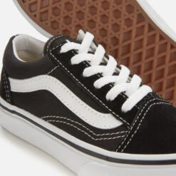 Vans Kids' Old Skool Trainers - Black/True White -Cheap Stepwise Footwear Store 12450032 1644754096109264