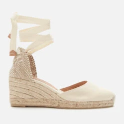 Castañer Women's Carina Wedged Espadrille Sandals - Ivory