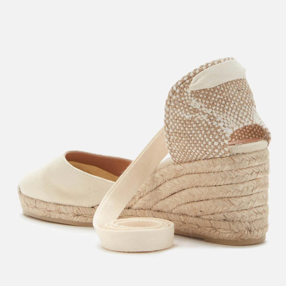 Castañer Women's Carina Wedged Espadrille Sandals - Ivory 2 Castañer Women's Carina Wedged Espadrille Sandals - Ivory - Image 2