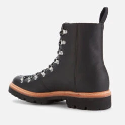 Grenson Men's Brady Leather Hiking Style Boots - Black -Cheap Stepwise Footwear Store 12526454 5304800468805215