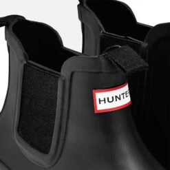 Hunter Original Big Kids' Chelsea Boots - Black -Cheap Stepwise Footwear Store 12571873 1694840437340776