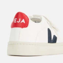 Veja Kid's Esplar Velcro Trainers - Extra White/Nautico/Pekin -Cheap Stepwise Footwear Store 12580075 2904818641700924