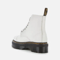 Dr. Martens Women's Sinclair Leather Zip Front Boots - White -Cheap Stepwise Footwear Store 12596343 2014787822216910