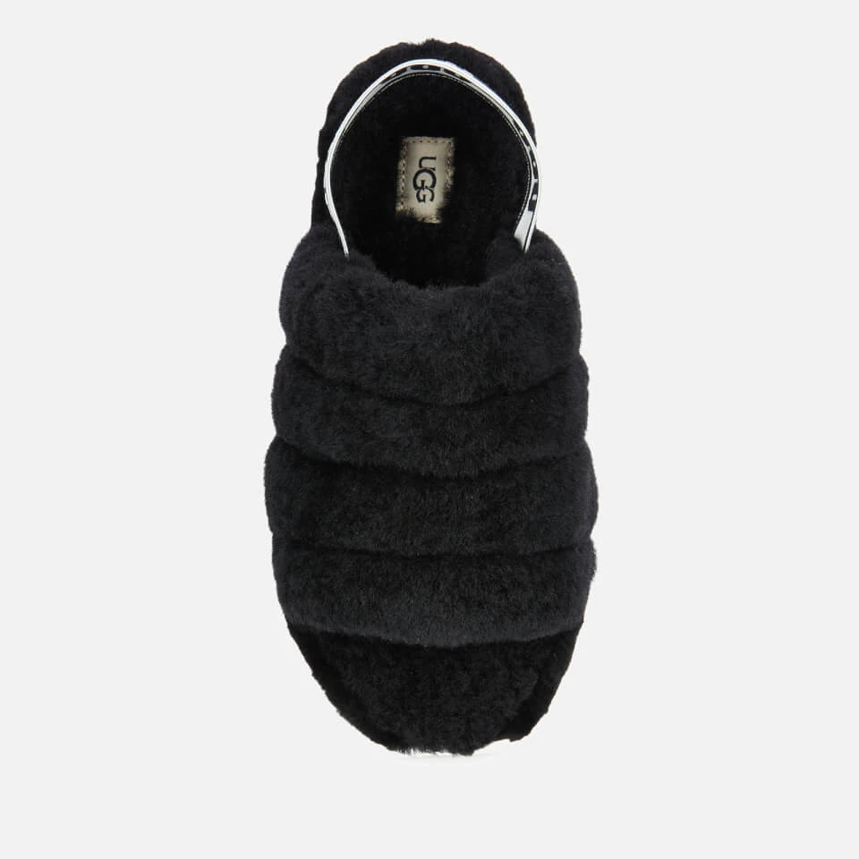 UGG Women's Fluff Yeah Slippers - Black 3 UGG Women's Fluff Yeah Slippers - Black - Image 3