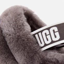 UGG Women's Fluff Yeah Slide Sheepskin Slippers - Charcoal 7 UGG Women's Fluff Yeah Slide Sheepskin Slippers - Charcoal -Cheap Stepwise Footwear Store 12615381 2044818415276254