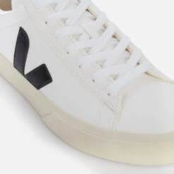 Veja Women's Campo Chrome Free Leather Trainers - Extra White/Black -Cheap Stepwise Footwear Store 12652709 1464814817088158