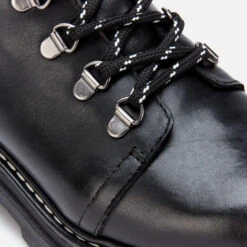 Whistles Women's Amber Leather Hiking Style Boots - Black -Cheap Stepwise Footwear Store 12691733 2134807476627366