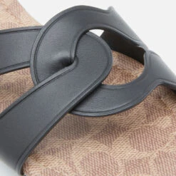 Coach Women's Essie Leather Sandals - Black -Cheap Stepwise Footwear Store 12731014 1484846161999843