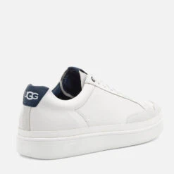 UGG Men's South Bay Leather Low Top Trainers - White -Cheap Stepwise Footwear Store 12752299 2104871998795551