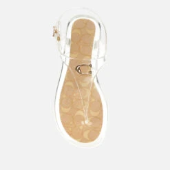 Coach Women's Natalee Rubber Jelly Toe Post Sandals - Clear -Cheap Stepwise Footwear Store 12754164 2044858861320033