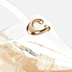 Coach Women's Natalee Rubber Jelly Toe Post Sandals - Clear -Cheap Stepwise Footwear Store 12754164 2114858861356327