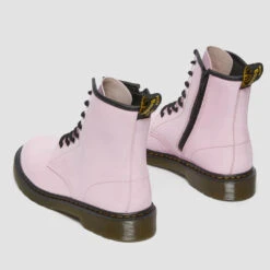 Dr. Martens Kids' 1460 Patent Lamper Lace Up Boots - Pale Pink -Cheap Stepwise Footwear Store 12764886 1994937079390687
