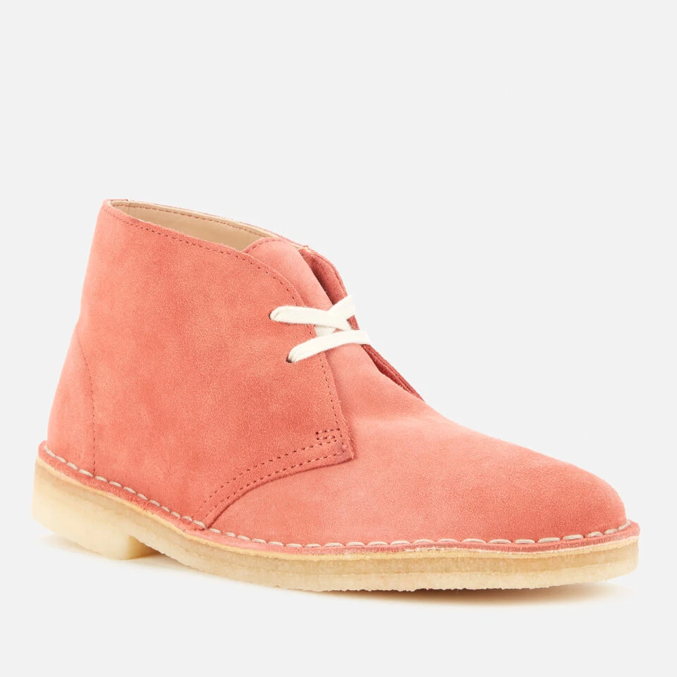 Clarks Originals Clarks Original Women's Suede Desert Boots - Dark Blush 2 Clarks Originals Clarks Original Women's Suede Desert Boots - Dark Blush - Image 2