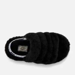 UGG Kids' Fluff Yeah Slide Slippers - Black -Cheap Stepwise Footwear Store 12772133 3644840439879910