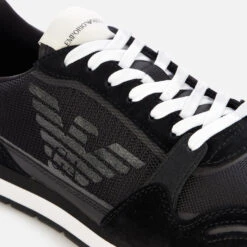 Emporio Armani Men's Running Style Trainers - Black -Cheap Stepwise Footwear Store 12778315 1064867887340617