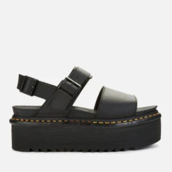 Dr. Martens Women's Voss Quad Double Strap Sandals - Black