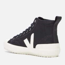 Veja Men's Nova Canvas Hi-Top Trainers - Black Pierre -Cheap Stepwise Footwear Store 12786845 1844864544848098