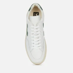 Veja Men's V12 Leather Trainers - Extra White/Cyprus -Cheap Stepwise Footwear Store 12786917 1164850326027608
