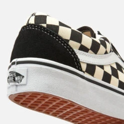 Vans Old Skool Trainers - Black/Swhite Checkerboard -Cheap Stepwise Footwear Store 12792386 1104851093317133