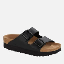 Birkenstock Women's Papillio Vegan Arizona Platform Double Strap Sandals - Black -Cheap Stepwise Footwear Store 12852208 2135052491466444